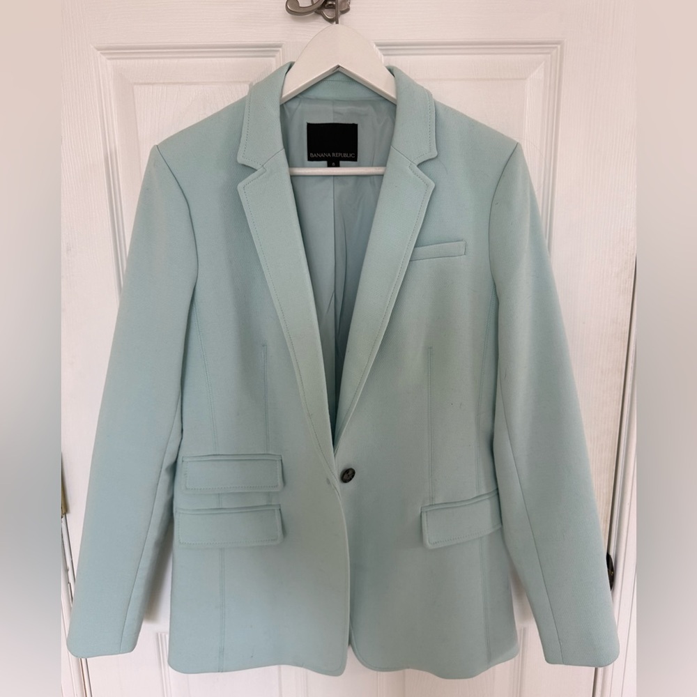 Banana Republic Cool Mint Structured Blazer - Size 8